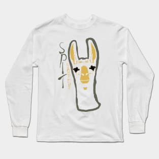 Llamma with a goatee Long Sleeve T-Shirt